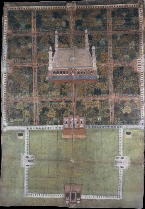 Jahangir-s tomb at Shahdara, unknow artist